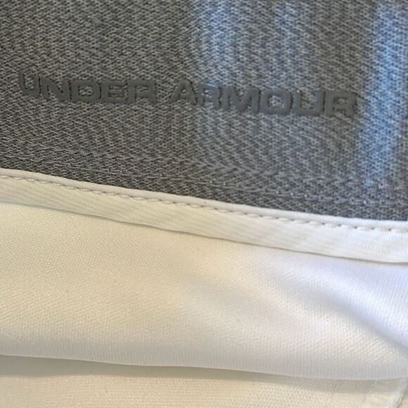 Under Armour Loose Fit White Golf Athletic Pants Tapered Leg size W36 x L30 - Picture 7 of 9